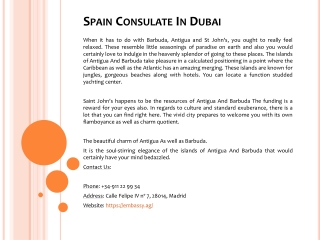 Spain Consulate In Dubai