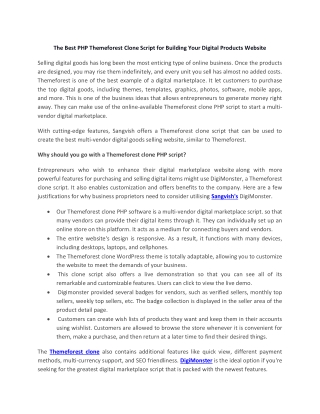 The Best PHP Themeforest Clone Script for Building Your Digital Products