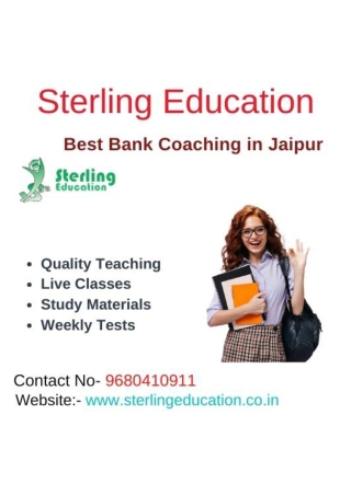 Best Bank Coaching in Jaipur Sterling Education