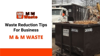 Waste Reduction Tips For Business