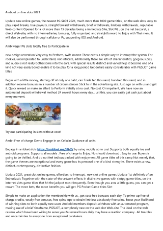 Ambit Free Trial Play on Mobile Support all systems