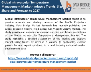 Global Intravascular Temperature Management Market PDF