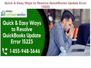 Quick & Easy Ways to Resolve QuickBooks Update Error 15223