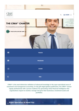 CIMA® Charter  Management & Accounting Certification  CIMA