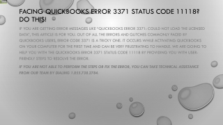 Easiest way to tackle QuickBooks Error 3371 Status Code 11118