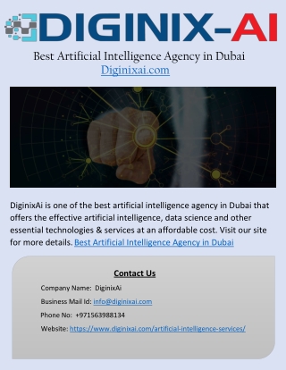 Best Artificial Intelligence Agency in Dubai