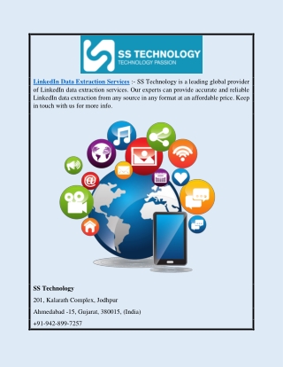 Linkedin Data Extraction Services | SS Technology