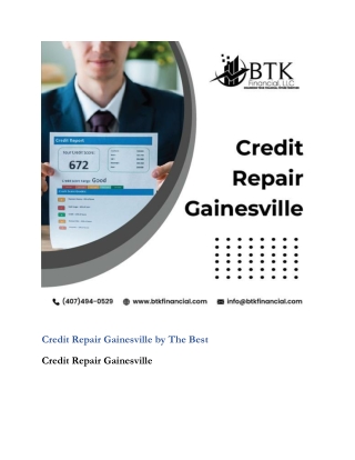 Credit Repair Gainesville by The Best
