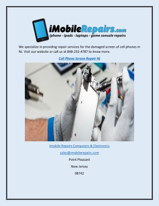 Cell Phone Screen Repair Service in NJ