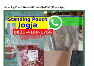 Stand Up Pouch Gusset Ô831–Կ18Ô–17ᏮᏮ(whatsApp)