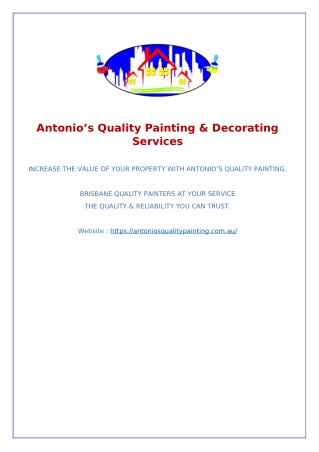 Painters Suggesting Benefits Of Odor Absorbing Paints For Your House