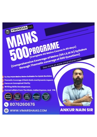 Best IAS Coaching In Delhi | Vimarsha IAS