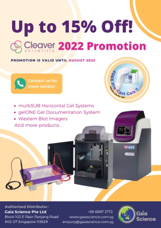 Get Up To 15% offer on Cleaver Scientific Products