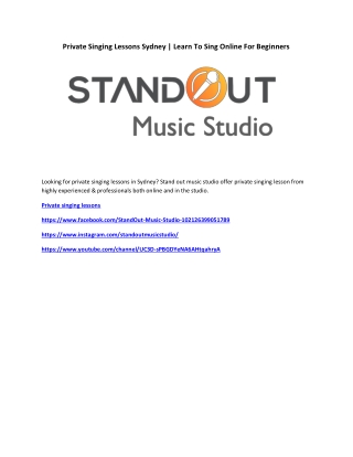 Private Singing Lessons Sydney Learn To Sing Online For Beginners