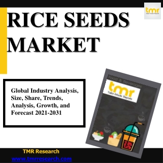 Global Rice Seeds Market: Key Trends | Market Potential | Forecast -2031