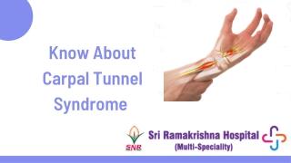 Carpal tunnel syndrome treatment in Coimbatore