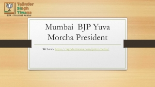 Mumbai  BJP Yuva Morcha President