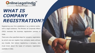 What is company registration?