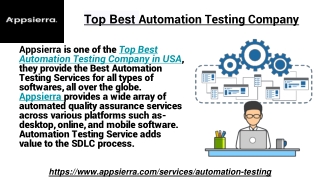 Top Best Automation Testing Company