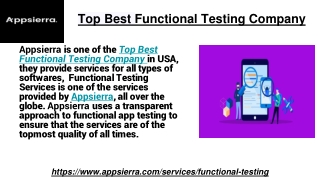 Top Best Functional Testing Company