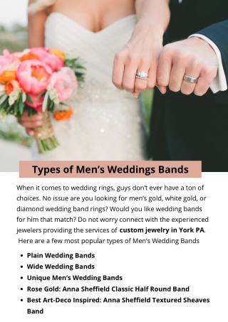 Types of Men’s Weddings Bands