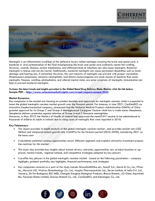 Meningitis Vaccines Market