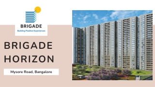 Brigade Horizon at Mysore Road, Bangalore | PDF