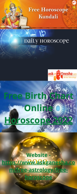 Free Birth Chart Online Horoscope 2022