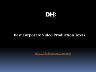 Corporate Video Production Texas