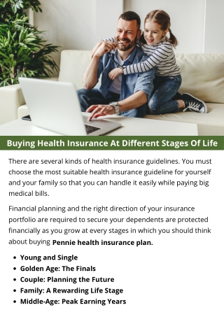 Buying Health Insurance At Different Stages Of Life