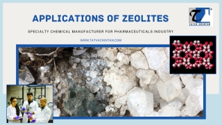 Applications Of Zeolites