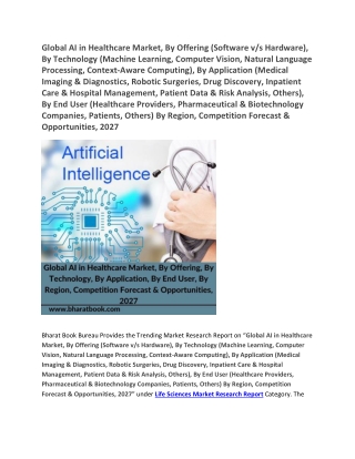 Global AI in Healthcare Market,2027