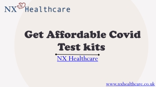 Get Affordable Covid Test kits - NX Healthcare