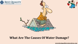 What Are The Causes Of Water Damage?