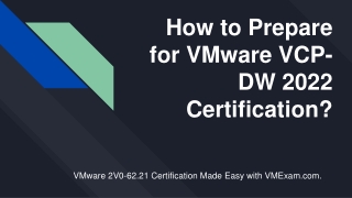 [PDF] VMware 2V0-62.21 Certification Exam