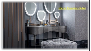 Interior Decorators Dubai