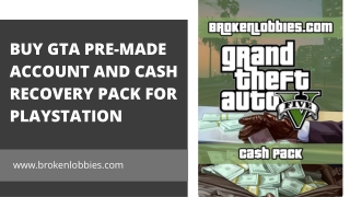 Buy GTA Pre-Made Account and Cash Recovery Pack for PlayStation