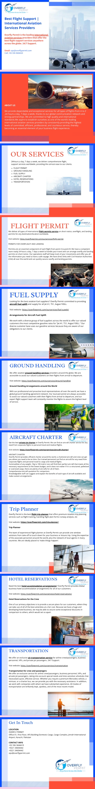 Overflight and landing permits
