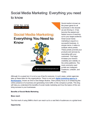 Social Media Marketing_ Everything You Need to Know