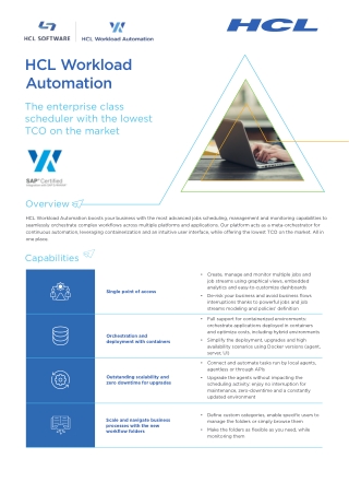 Workload Automation Tool for Enterprise with Lowest TCO in Market