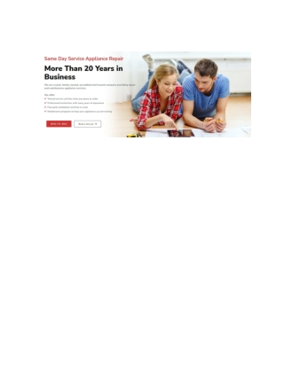 5 Star Appliance Repair - More Than 20 Years in Business