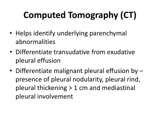 Computed Tomography (CT) Pleural Effusion Part 4 Clinical symptoms and sign - Dr. Sheetu Singh