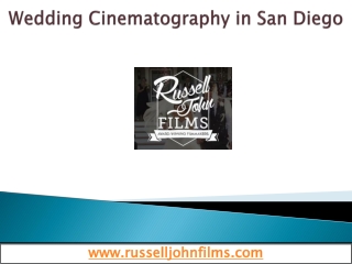 Wedding Cinematography San Diego