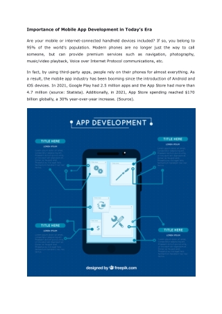 Importance of Mobile App Development in Today’s Era - Google Docs