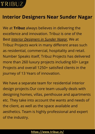 Interior Designers Near Sunder Nagar - Tribuz