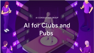 Improving customer experience in pubs and clubs with AI