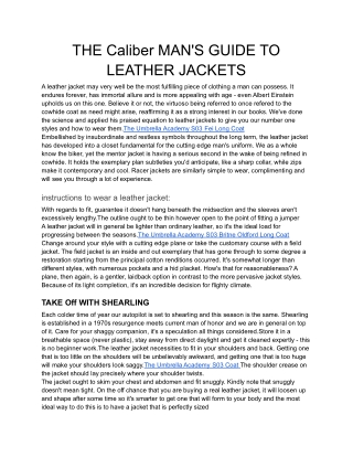 the-caliber-mAN's guide-to-leather-jacket