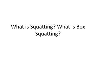 What is Squatting?Does squats burn belly fat?