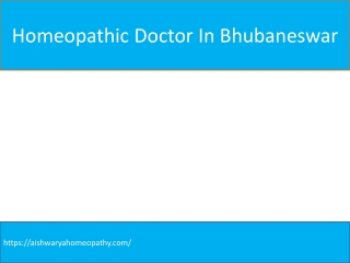 Homeopathic Clinic In Bhubaneswar