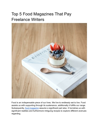 Top 5 Food Magazines That Pay Freelance Writers (1)